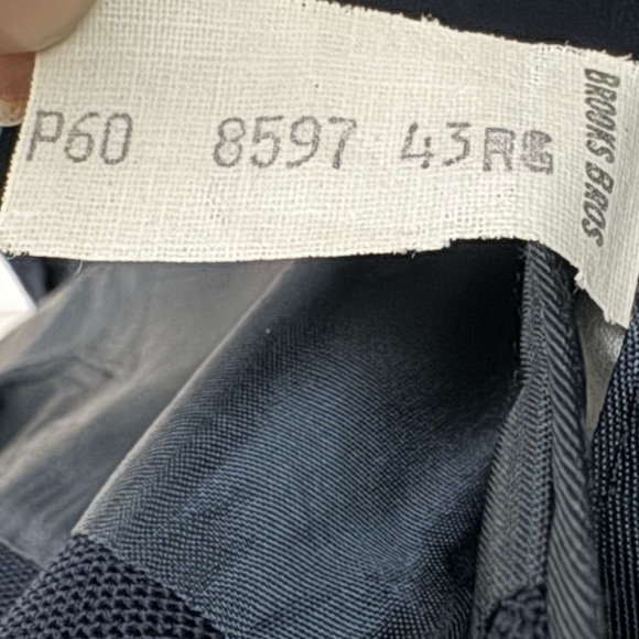 Vintage 70s Brooks Brothers Brooksgate Navy Blue Sport Coat Blazer Size 43 R - Picture 14 of 16